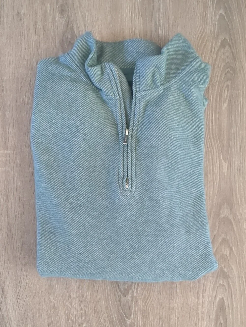 J. Crew Men's Quarter-Zip Sweater in Sage Green Heather